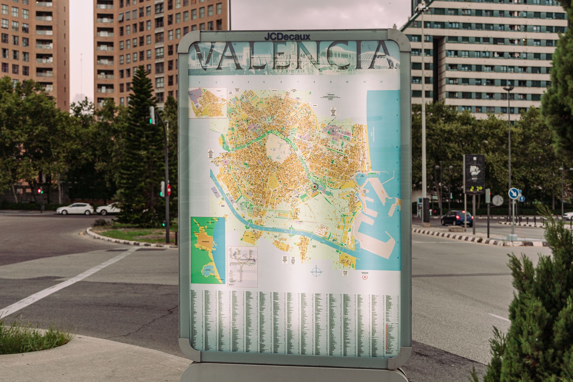 Photo of a street map of a city used for directions to the shop