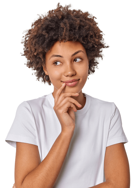 Professional woman thinking